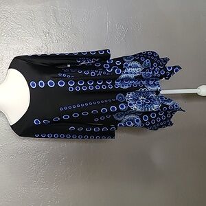 White Mark womens 3/4 sleeve tunic blouse NWT